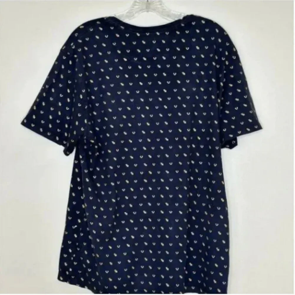 True Religion Men's All Over Monogram Tee Size Large